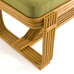 Скамья из ротанга с подушкой Mattia Rattan Bench варинант исполнения - 4 | Loft Concept в Перми