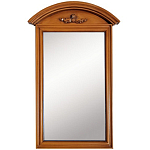Настенное зеркало в деревянной раме орехового цвета Guirlande de Roses Walnut Color Mirror варинант исполнения - 1 | Loft Concept в Перми