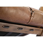 Двухместный диван Duncan винтажная коричневая кожа варинант исполнения - 3 | Loft Concept в Перми