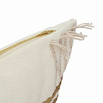 Чехол на подушку с вышивкой в виде геометрических узоров Beige Calista Rect варинант исполнения - 3 | Loft Concept в Перми