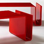 Дизайнерский кофейный стол Poltronova T01 Red Coffee Table варинант исполнения - 6 | Loft Concept в Перми