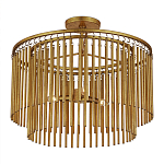 Потолочный светильник двухъярусный золотого цвета Metal Tentacles варинант исполнения - 2 | Loft Concept в Перми