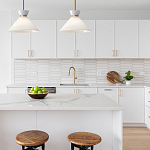 Подвесной светильник с белым стеклянным конусным плафоном Alora Mood варинант исполнения - 13 | Loft Concept в Перми