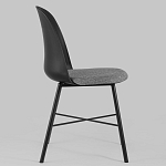 Стул из прочного пластика на металлическом основании Anora Black варинант исполнения - 3 | Loft Concept в Перми