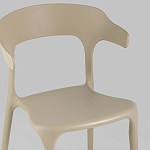 Бежевый стул из прочного PP-пластика JORIS варинант исполнения - 7 | Loft Concept в Перми