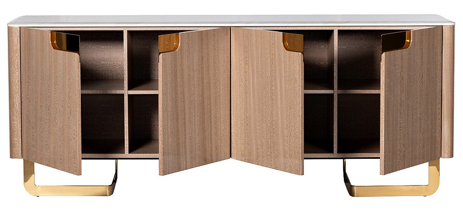 Комод длинный на металлических ножках Bertran Chest of Drawers Комод длинный на металлических ножках Bertran Chest of Drawers - Loft-Concept в Перми