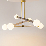 Люстра со стеклянными вставками Helios варинант исполнения - 2 | Loft Concept в Перми