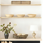 Настольная лампа деревянная с белым абажуром Wooden Table Lamp варинант исполнения - 6 | Loft Concept в Перми