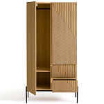 Шкаф с геометрическим рисунком на дверцах Anders Light Wood варинант исполнения - 3 | Loft Concept в Перми