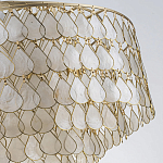 Люстра многоярусная с декором из натуральной морской ракушки Iridescent Light варинант исполнения - 8 | Loft Concept в Перми