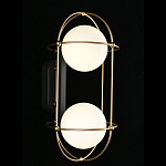 Бра настенное с 2 белыми плафонами Karina варинант исполнения - 2 | Loft Concept в Перми