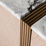 Тумба под телевизор с мраморной столешницей Uniqueness Marble варинант исполнения - 3 | Loft Concept в Перми