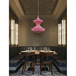 Подвесной вязаный розовый светильник «Моника» варинант исполнения - 2 | Loft Concept в Перми