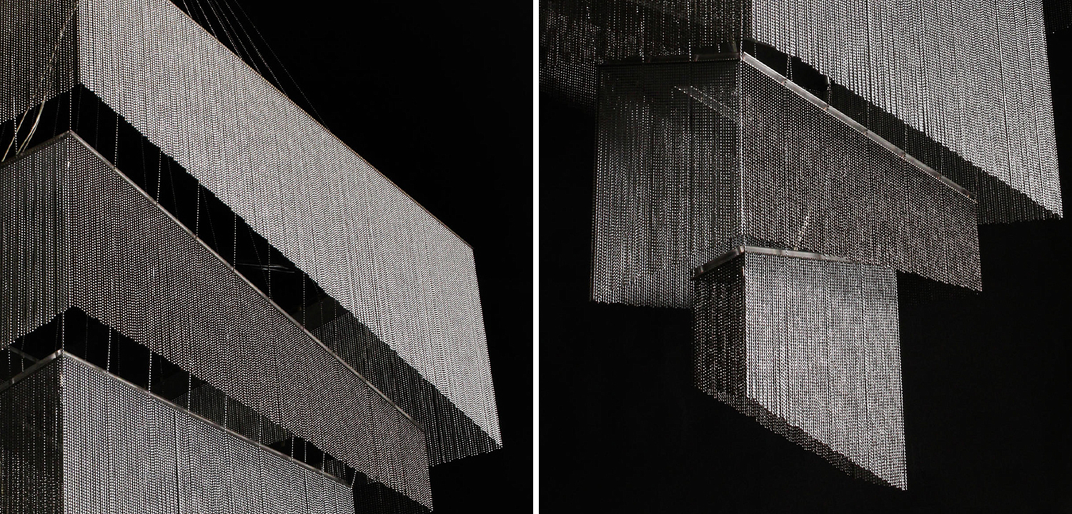 Люстра Серебряные цепочки Willowlamp Geometric Storm Silver Люстра Серебряные цепочки Willowlamp Geometric Storm Silver - Loft-Concept в Перми