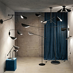 Бра с поворотным плафоном Aracea Black Wall Lamp варинант исполнения - 4 | Loft Concept в Перми