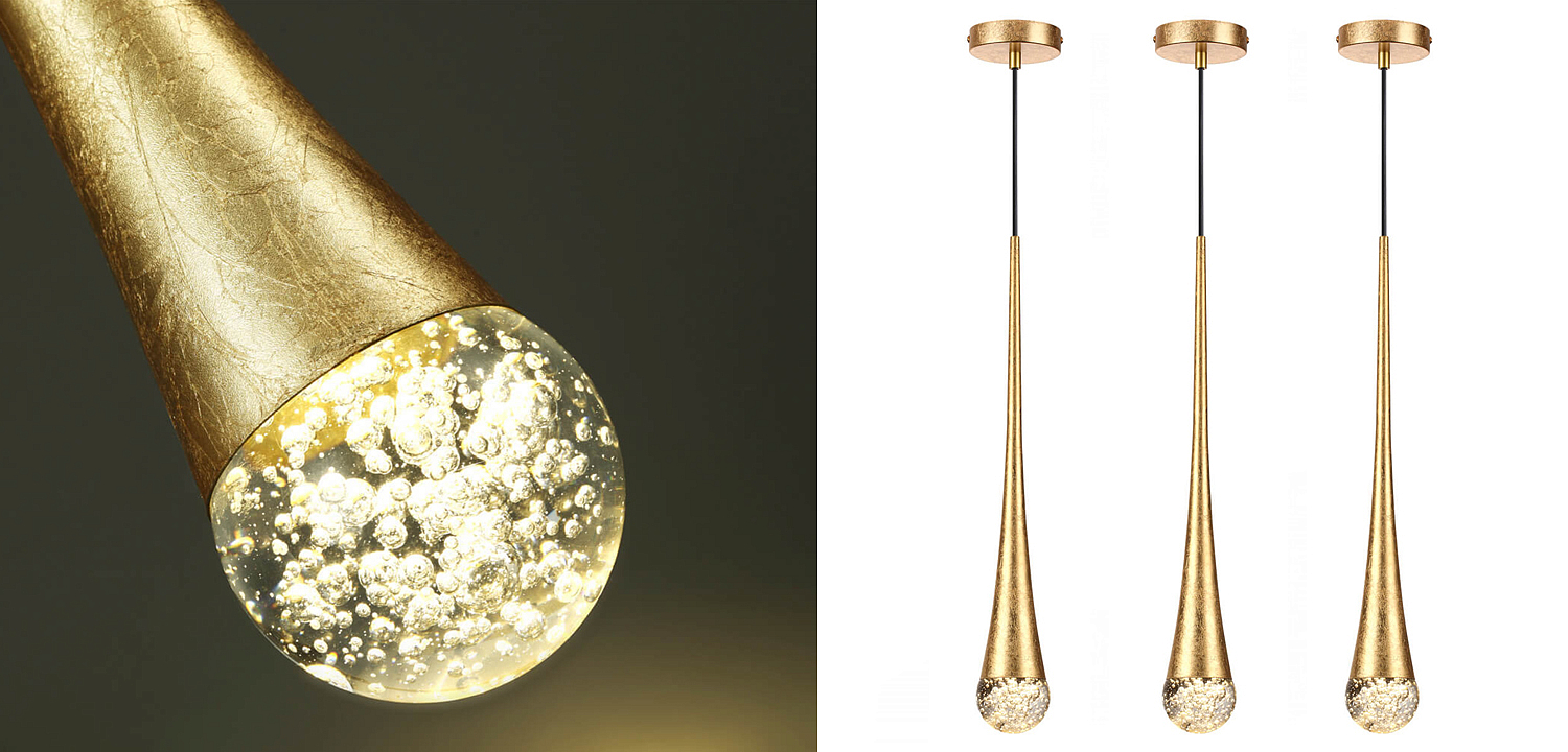 Подвесной светильник Golden Drop Lamp Подвесной светильник Golden Drop Lamp - Loft-Concept в Перми