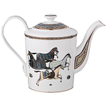 Чайный сервиз из фарфора с изображением лошадей на 6 персон 15 предметов Porcelain Horse Set  варинант исполнения - 2 | Loft Concept в Перми