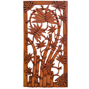 Панно из дерева Bamboos Panel With Trees