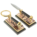 Настольный письменный набор из яшмы Manager Organizer варинант исполнения - 9 | Loft Concept в Перми