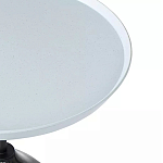 Кофейный столик с круглой столешницей и мраморным основанием Steel Reliability варинант исполнения - 4 | Loft Concept в Перми