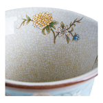 Ваза из голубого фарфора с бронзовыми элементами Blue Garden варинант исполнения - 4 | Loft Concept в Перми