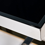 Столик журнальный квадратный с основанием в оттенках хром и золото Harmony Color and Shapes варинант исполнения - 2 | Loft Concept в Перми