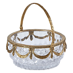 Корзиночка из прозрачного стекла с бронзовой ручкой Eden Garden варинант исполнения - 2 | Loft Concept в Перми