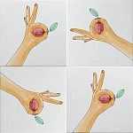 Плитка дизайнерская с рисунком Лимон варинант исполнения - 1 | Loft Concept в Перми