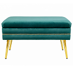 Мягкая банкетка с зоной для хранения Casket Green варинант исполнения - 1 | Loft Concept в Перми