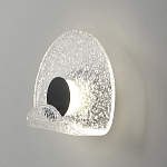 Бра из текстурированного прозрачного стекла с изогнутым краем Textured Glass  варинант исполнения - 2 | Loft Concept в Перми