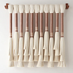 Плетеное настенное украшение с кистями Caballo Wall Hanging варинант исполнения - 3 | Loft Concept в Перми