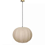 Подвесной светильник с бежевым тканевым абажуром Modern Textured Table Lamp варинант исполнения - 1 | Loft Concept в Перми