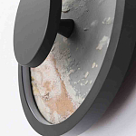 Бра круглое светодиодное с черной рамкой Stone Circle варинант исполнения - 3 | Loft Concept в Перми