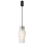 Подвесной светильник со стеклянным рифленым плафоном цилиндрической формы Eliara 13 варинант исполнения - 6 | Loft Concept в Перми