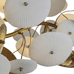 Люстра с белыми и золотистыми цветами G9 Dahlia Flowers Lamp варинант исполнения - 5 | Loft Concept в Перми