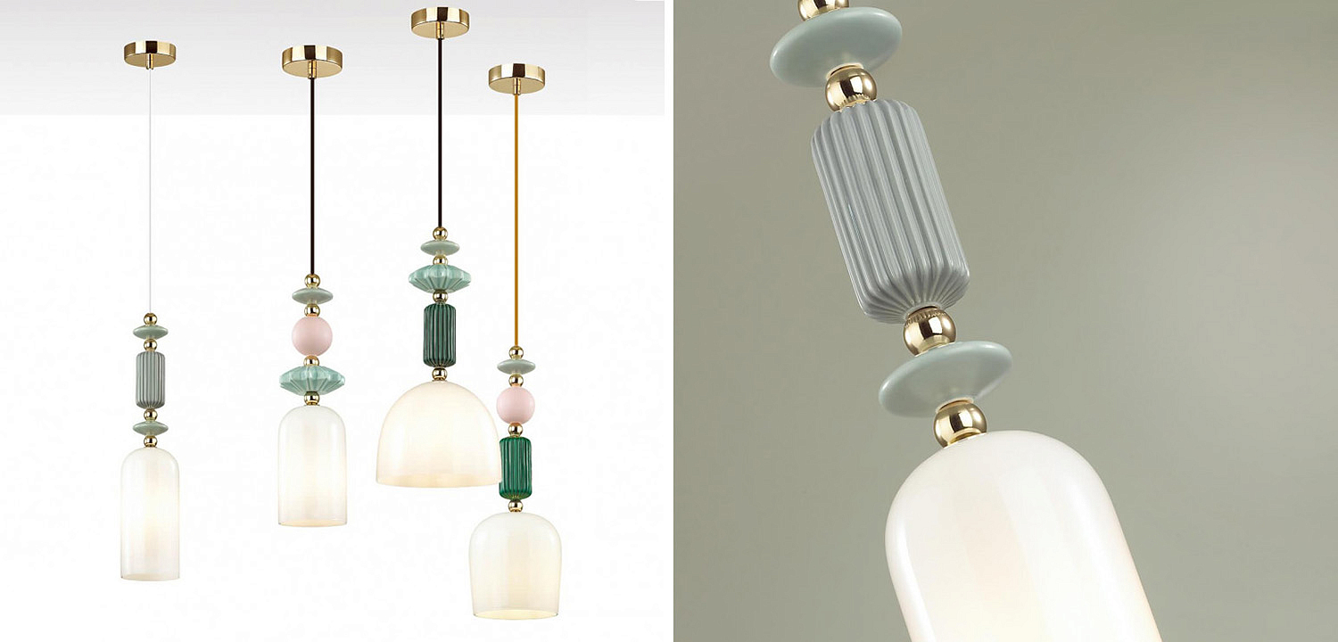 Подвесной светильник Iris hanging lamp gray Подвесной светильник Iris hanging lamp gray - Loft-Concept в Перми