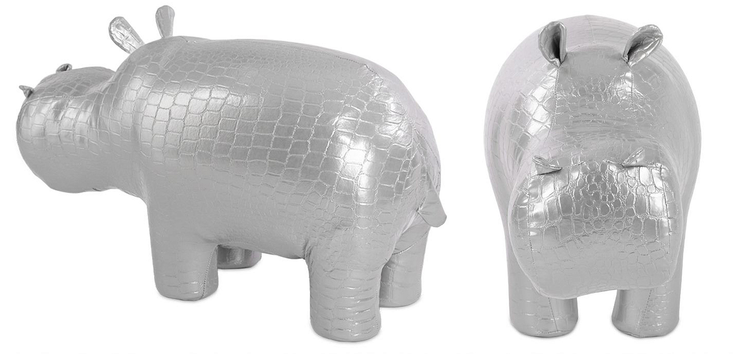 Пуф Бегемот Poof Hippo silver Пуф Бегемот Poof Hippo silver - Loft-Concept в Перми
