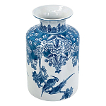 Ваза с мотивами цветущего сада с попугаями Vase Inspired by Nature варинант исполнения - 1 | Loft Concept в Перми