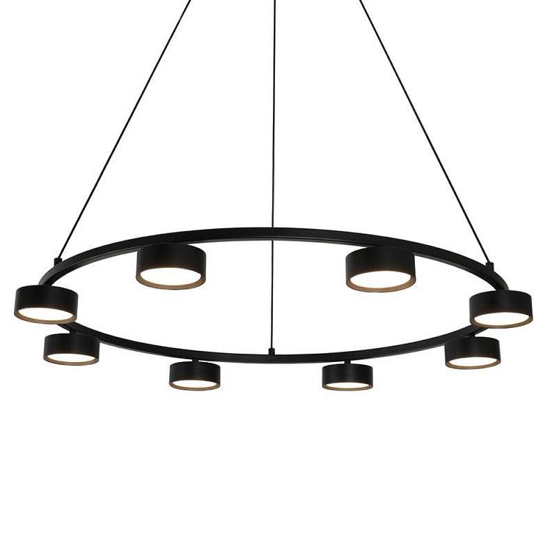 Люстра подвесная круглая черная Black Light Fixtures Черный Люстра подвесная круглая черная Black Light Fixtures Черный в Перми | Loft Concept