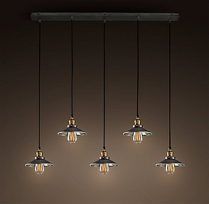 Люстра Loft Cone Pendant Reflector 5 Line