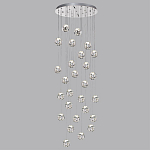 Люстра каскадня с 27-ю прозрачными шарообразными подвесами Bubbles Bocci варинант исполнения - 5 | Loft Concept в Перми