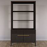 Стеллаж Primo с ящиками Темный орех варинант исполнения - 1 | Loft Concept в Перми