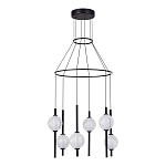 Люстра светодиодная с 6-ю сферическими стеклянными плафонами Splatter варинант исполнения - 3 | Loft Concept в Перми