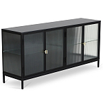 Сервант четырехдверный с рифленым стеклом The Keeper варинант исполнения - 1 | Loft Concept в Перми