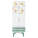 Тумба белая с рисунком Tall Forest Ok White варинант исполнения - 1 | Loft Concept в Перми