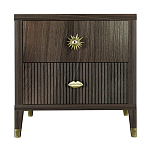 Тумба прикроватная с двумя ящиками Elsa Dreams Walnut варинант исполнения - 5 | Loft Concept в Перми