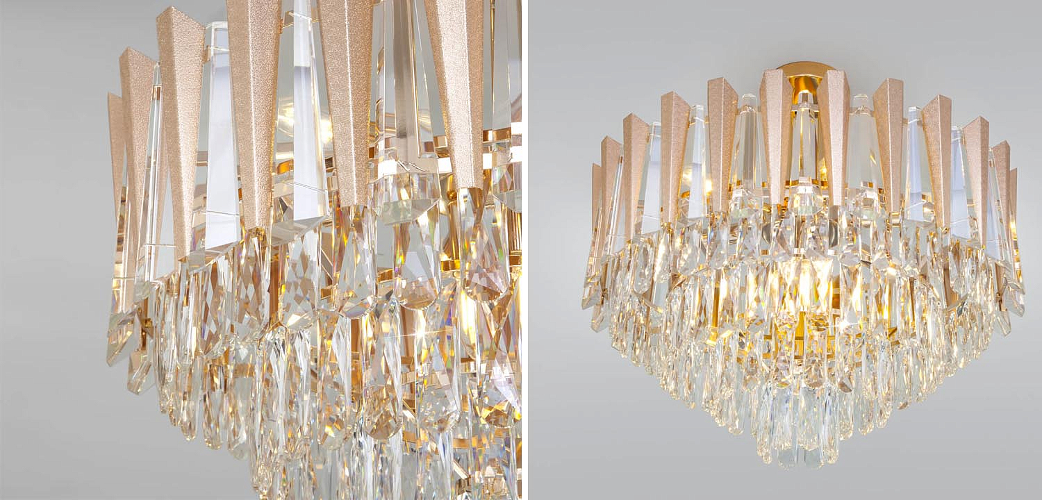 Потолочная люстра Crystal Edge Chandelier Потолочная люстра Crystal Edge Chandelier - Loft-Concept в Перми