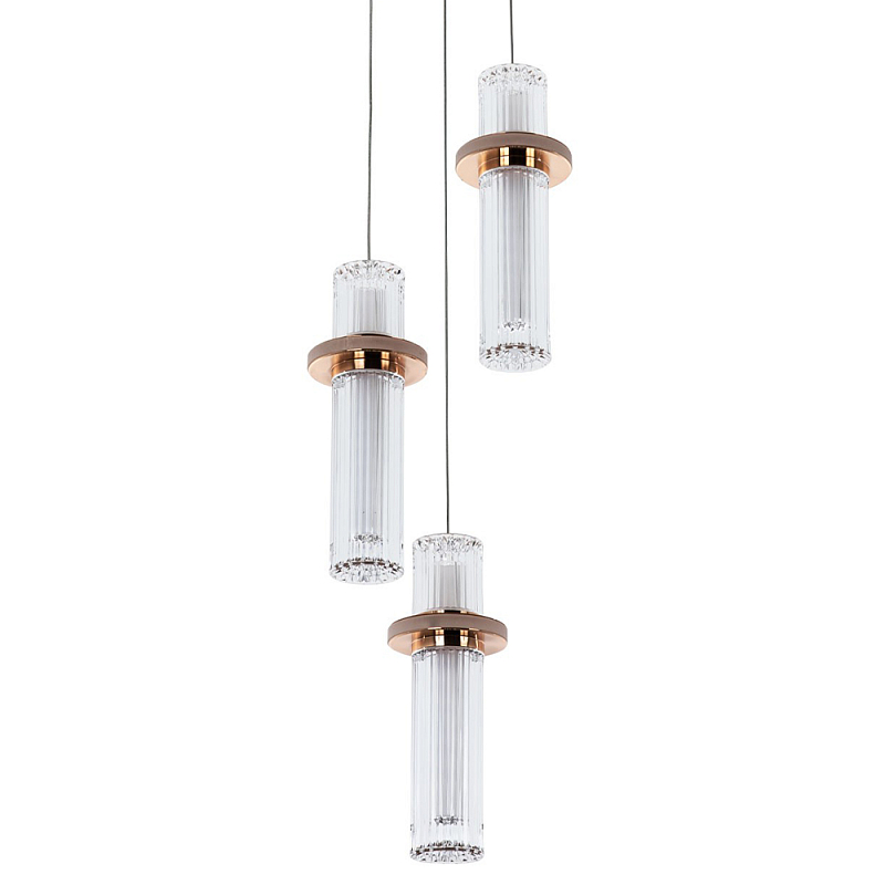 Подвесной светильник золото Trio Odile Acrylic Tube Hanging Lamp Gold Глянцевое золото Прозрачный Подвесной светильник золото Trio Odile Acrylic Tube Hanging Lamp Gold Глянцевое золото Прозрачный в Перми | Loft Concept