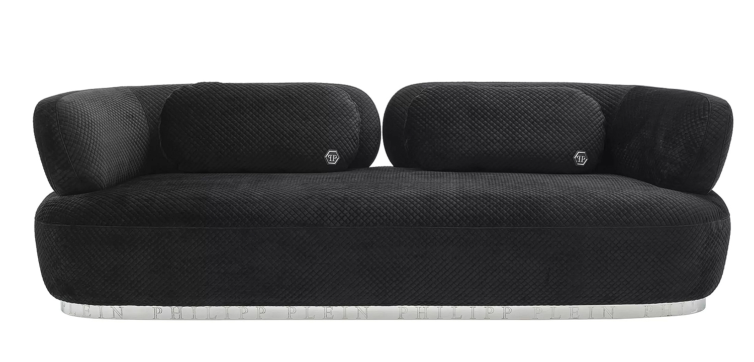 Диван Philipp Plein Sofa Signature Чёрный Диван Philipp Plein Sofa Signature Чёрный - Loft-Concept в Перми