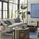 Приставной стол с металлическим золотым  основанием и чёрной столешницей Paradigm варинант исполнения - 2 | Loft Concept в Перми